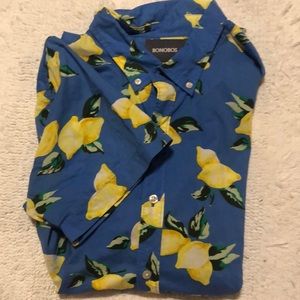 Men’s Bonobos Stretch Riviera Lemon Print Shirt